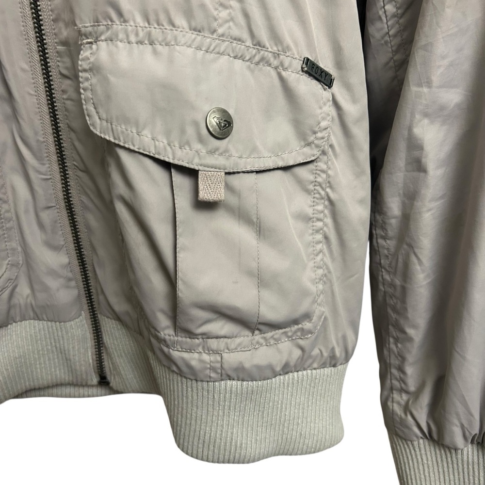 Roxy Gray Bomber Jacket - Picture 5 of 9